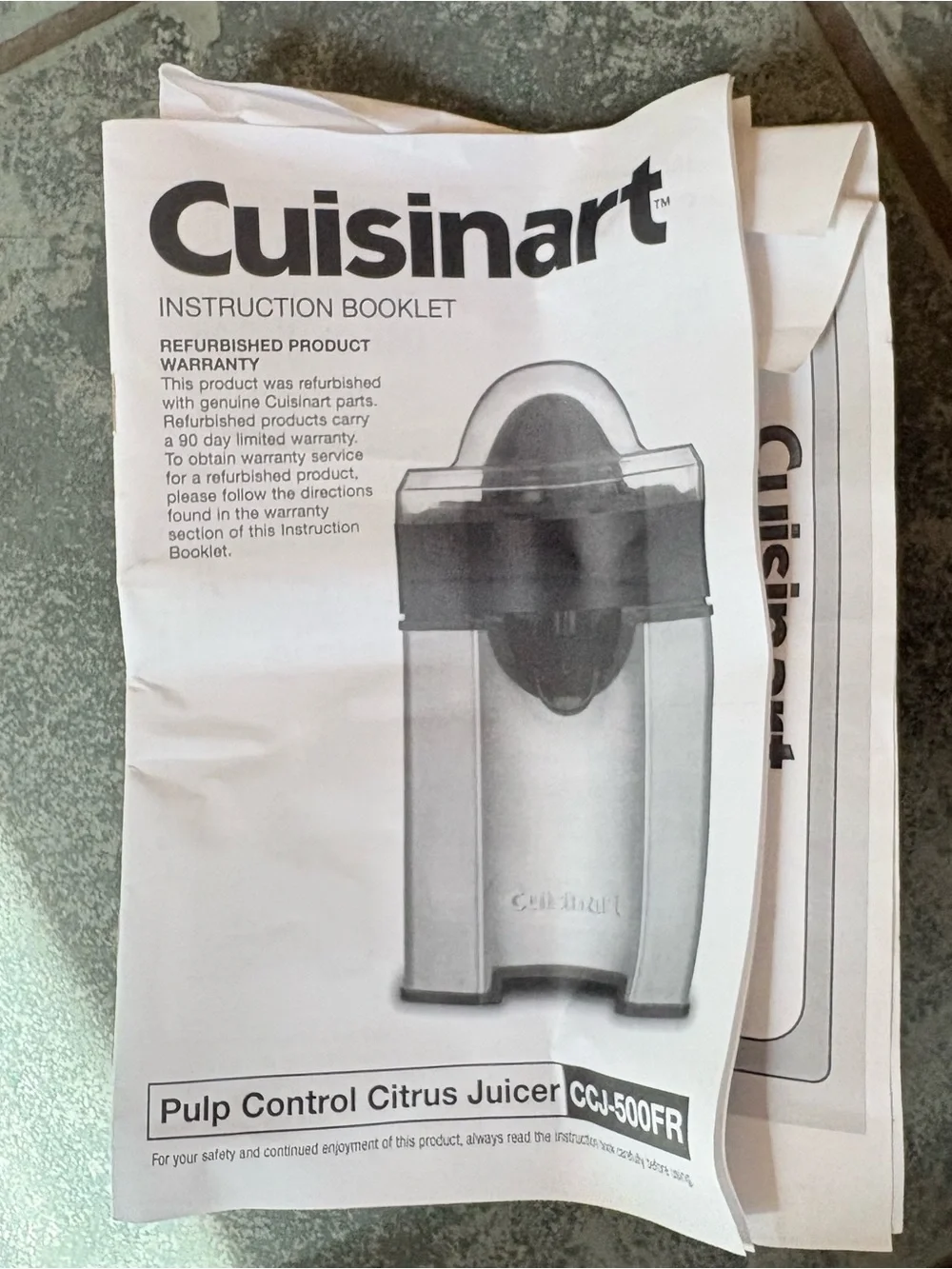 NIB Cuisinart Steel Electric Juicer - Black & Silver